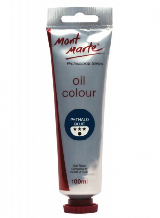 Professional Series Oil Paint - MPO0017 Vopsea ulei Mont Marte 100ml - Albastru Phthalo
