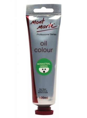 Culori ulei - MPO0021 Vopsea ulei Mont Marte 100ml - Verde Monastral