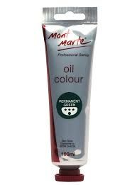 Culori ulei - MPO0024 Vopsea ulei Mont Marte 100ml- Permanent Green