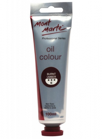 Culori ulei - MPO0028 Vopsea ulei Mont Marte 100ml- Burnt Umber