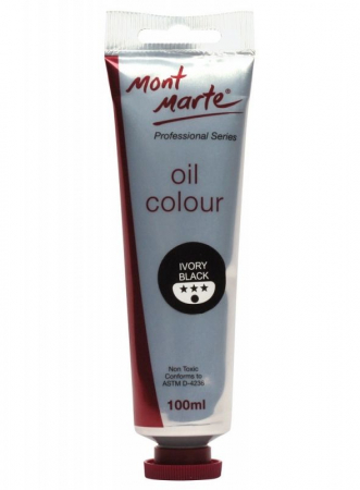 Professional Series Oil Paint - MPO0031 Vopsea ulei Mont Marte 100ml - Lamp Black