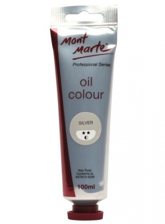 Professional Series Oil Paint - MPO0033 Vopsea ulei Mont Marte 100ml - Argintiu