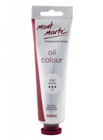 PICTURA - Vopsea ulei Mont Marte 100ml - Zinc White