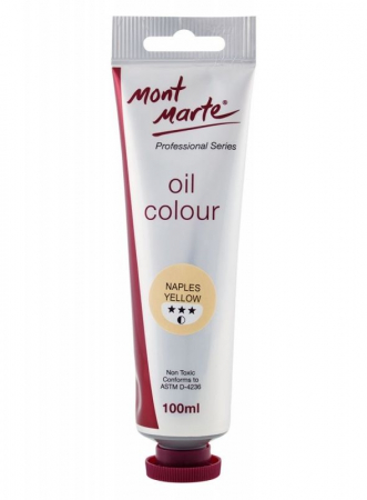 Professional Series Oil Paint - MPO0036 Vopsea ulei Mont Marte 100ml - Galben Naples