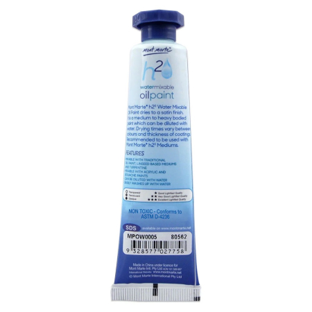 MPOW0005 – Vopsea ulei mixabilă cu apă Mont Marte 37 ml - Yellow Mid [1]