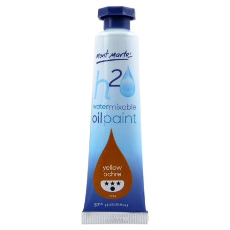 PICTURA - MPOW0007 Vopsea ulei mixabila cu apa Mont Marte 37 ml - Yellow Ochre