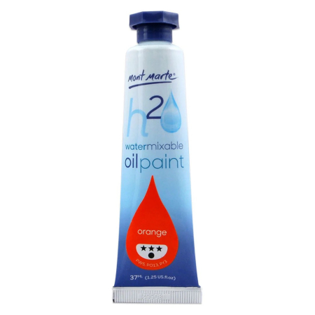 PICTURA - MPOW0009 Vopsea ulei mixabila cu apa Mont Marte 37 ml - Orange