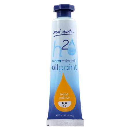 PICTURA - MPOW0043 Vopsea ulei mixabilǎ cu apǎ Mont Marte 37 ml - Trans Yellow