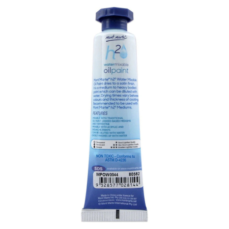 MPOW0044 Vopsea ulei mixabilă cu apǎ Mont Marte 37 ml - Trans Red [1]