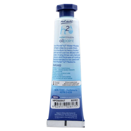 MPOW0047 Vopsea ulei mixabilǎ cu apǎ Mont Marte 37 ml - Trans Green [1]