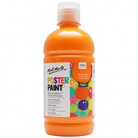 Culori tempera - MPST0007 Vopsea Tempera Mont Marte 500 ml - Orange Yellow