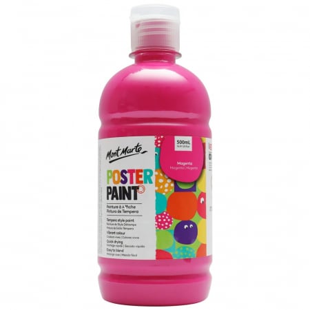 Culori tempera - MPST0008 Vopsea Tempera Mont Marte 500 ml - Magenta