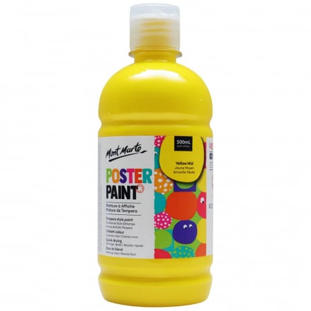 Culori tempera - MPST0013 Vopsea tempera Mont Marte 500ml - Yellow Mid