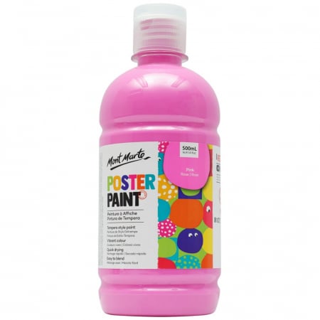 Tempera si guase - MPST0021 Vopsea Tempera Mont Marte  500ml - Pink
