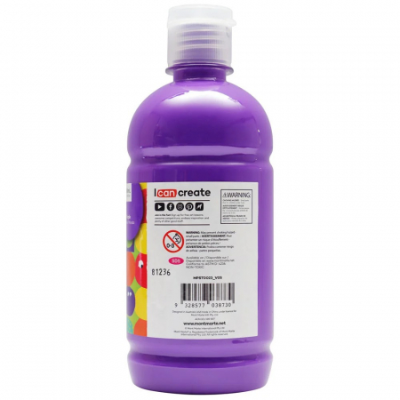 Culori tempera - MPST0023 Vopsea Tempera Mont Marte 500ml - Purple