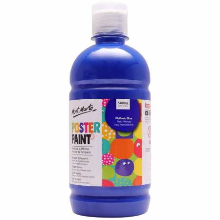 Tempera si guase - MPST0024 Vopsea tempera Mont Marte 500 ml- Phthalo Blue