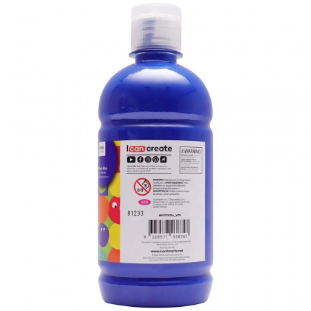 MPST0024 Vopsea tempera Mont Marte 500 ml- Phthalo Blue [3]