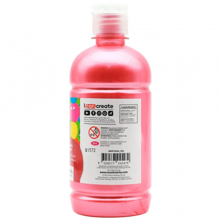 MPST3002 Vopsea Tempera Mont Marte 500ml - Metallic Coral [1]