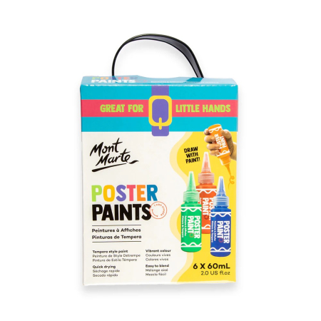 Culori tempera - MPST6001 Vopsea Tempera Mont Marte 6buc x 60ml