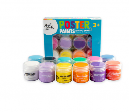 Culori tempera - MPST8002 Set Vopsea Tempera Mont Marte 12buc x 20ml