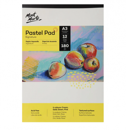 Caiete schite - MSB0051 Bloc pastel 4 culori Mont Marte A3 190gr 12file
