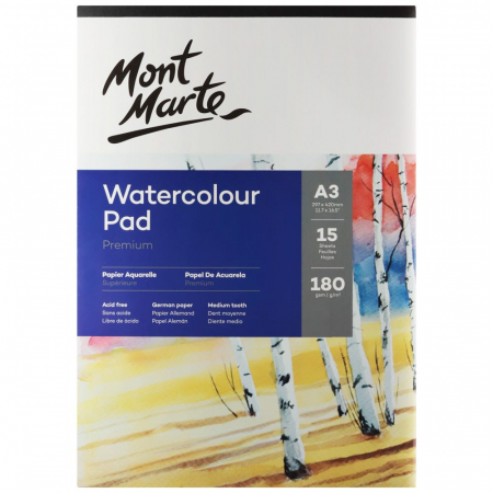 Blocuri desen - MSB0062 Bloc acuarelă Mont Marte A3 180gr 15file