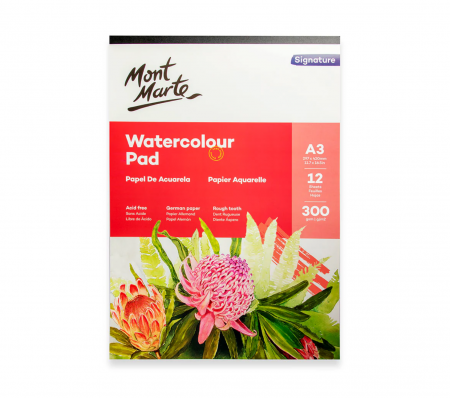 Blocuri pentru acuarela - MSB0065 Bloc acuarelă Mont Marte A3 300gr 12file