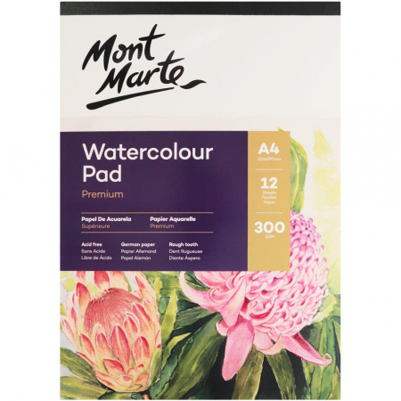 Blocuri desen - MSB0066 Bloc acuarelă Mont Marte A4 300gr 12file