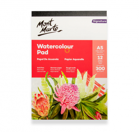 Caiete pictura - Bloc acuarelă Mont Marte A5 300gr 12file