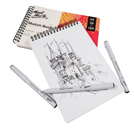 MSB0120 Caiet schițe Discovery Mont Marte A5 150gr [4]