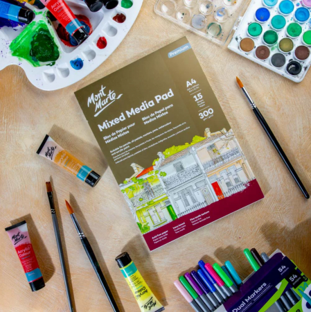 MSB0140 Bloc mixed media Mont Marte 300gr A4 15 coli [3]