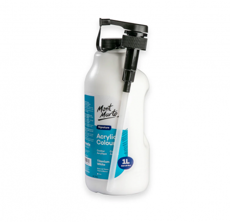 Signature Acrylic  1l - MSCH0101 Vopsea acrilică Mont Marte 1L - Titanium White