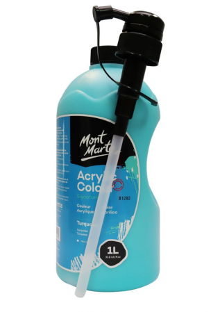 Signature Acrylic  1l - MSCH0107 Vopsea acrilică Mont Marte 1L - Turquoise