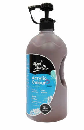 Signature Acrylic  1l - MSCH0109 Vopsea acrilică Mont Marte 1L - Burnt Umber
