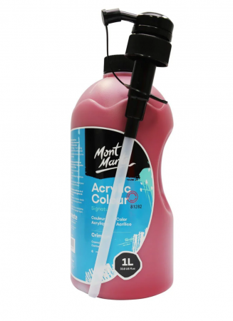 Signature Acrylic  1l - MSCH0112 Vopsea acrilică Mont Marte 1L - Crimson