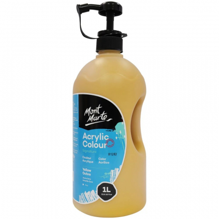 Signature Acrylic  1l - MSCH0114 Vopsea acrilicǎ Mont Marte 1L - Yellow Ochre