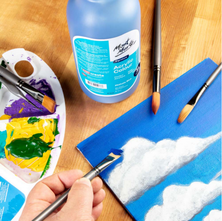 Vopsea acrilica Mont Marte 1L - Phthalo Blue [2]