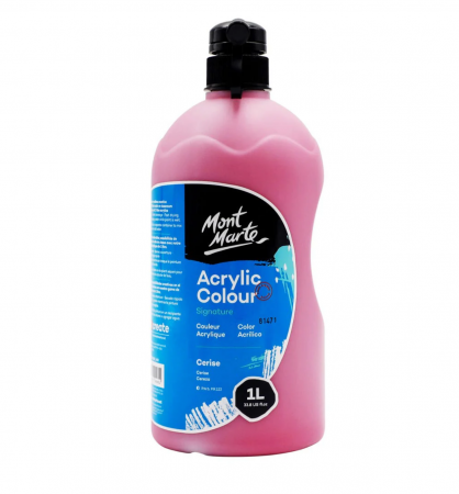 Signature Acrylic  1l - MSCH0150 Vopsea acrilică Mont Marte 1L - Cerise