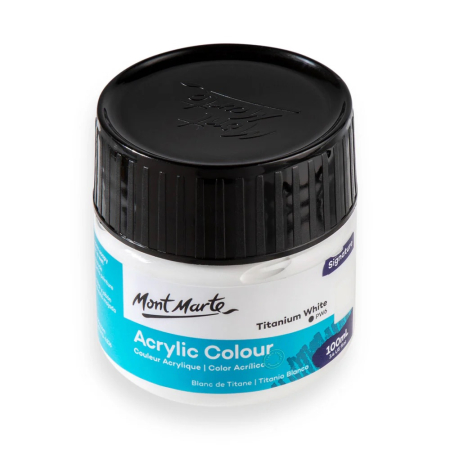 MSCH1001 Vopsea acrilică Mont Marte 100ml - Titanium White [1]