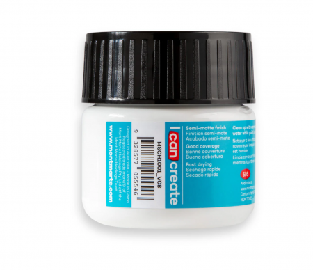 MSCH1001 Vopsea acrilică Mont Marte 100ml - Titanium White [1]