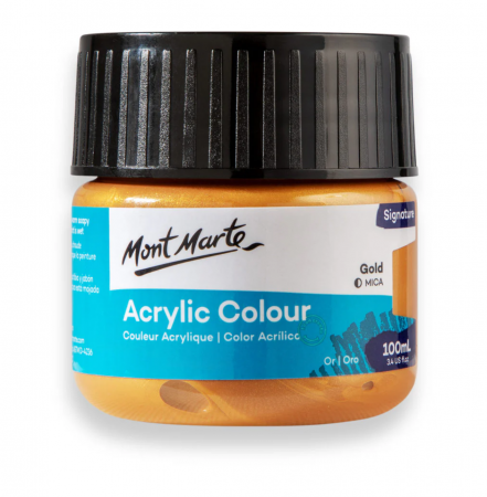 PICTURA SI GRAFICA - MSCH1033 Vopsea acrilică Mont Marte 100ml - Gold
