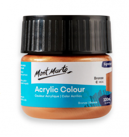 Culori acrilice - Vopsea acrilica Mont Marte 100ml - Bronze