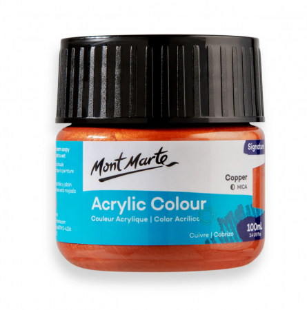 Culori acrilice - Vopsea acrilica Mont Marte 100ml - Copper