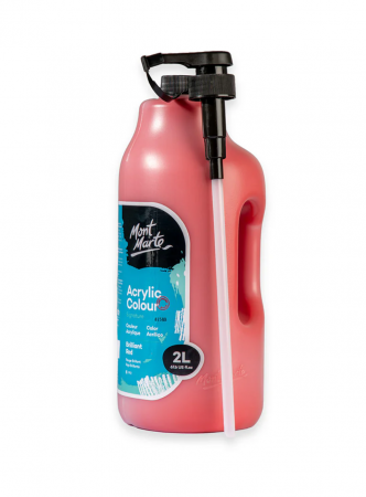 Culori acrilice - Vopsea acrilica Mont Marte Signature 2L- Brilliant Red