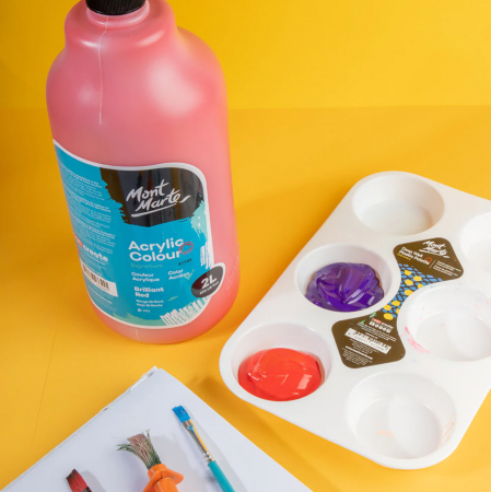 Vopsea acrilica Mont Marte Signature 2L- Brilliant Red [2]