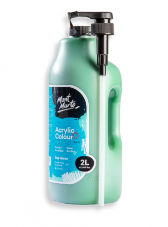 Culori acrilice - Vopsea acrilica Mont Marte Signature 2L- Sap Green