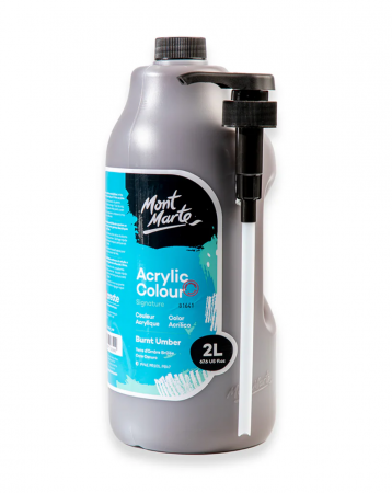 Culori acrilice - Vopsea acrilica Mont Marte Signature 2L - Burnt Umber