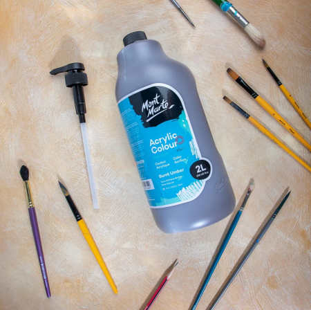 Vopsea acrilica Mont Marte Signature 2L - Burnt Umber [2]