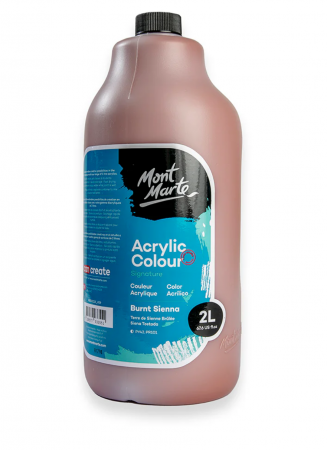 Culori acrilice - Vopsea acrilica Mont Marte Signature 2L - Burnt Sienna