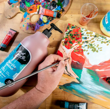 Vopsea acrilica Mont Marte Signature 2L - Burnt Sienna [3]